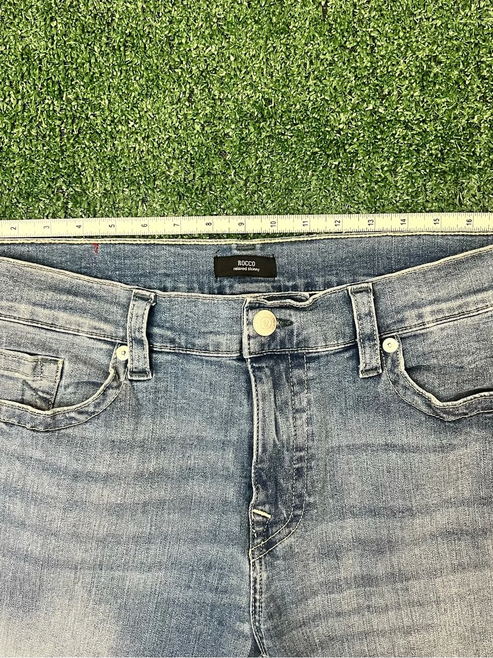 True Religion Rocco Relaxed Skinny Jeans Light Blue Men’s Size 38 X 32